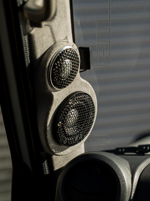 3-way A-Pillar Speaker Pods 70 Series LandCruiser (Tweeter + Midrange)