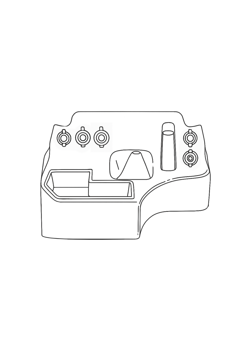V1 Premium Floor Console - (3) Charging Sockets