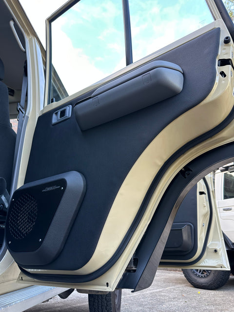 Premium Rear Speaker Door Pods + Optional Plain Door Trims (no 3D moulding)