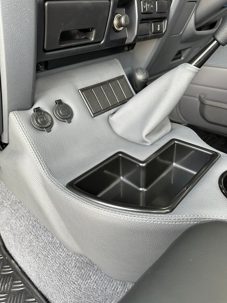 Original Floor Console - Charging Sockets and (5) Rocker Switch Panel