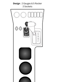 Auto Full Length Console | Toyota LandCruiser 80 Series Early Model (1990–1995)