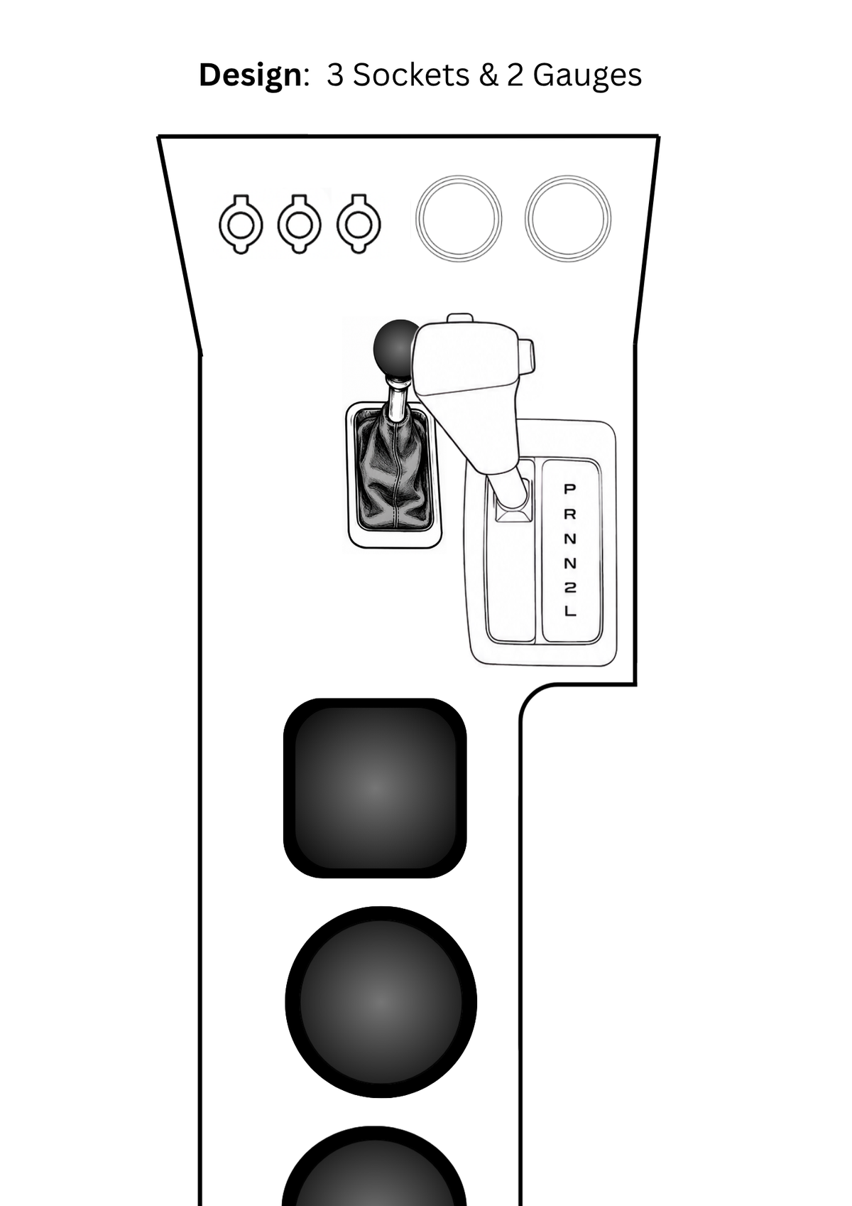 Auto Full Length Console | Toyota LandCruiser 80 Series Early Model (1990–1995)