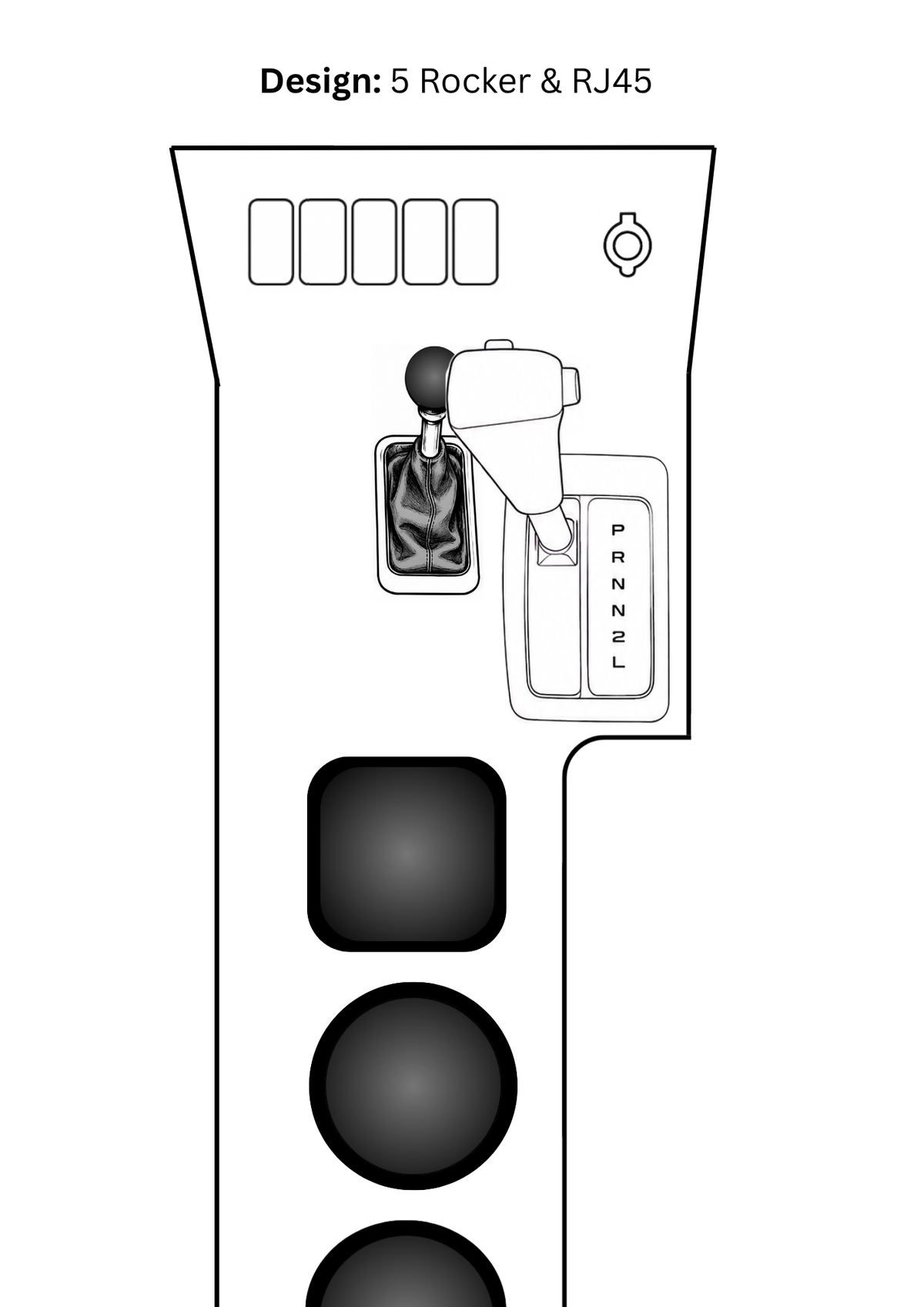 Auto Full Length Console | Toyota LandCruiser 80 Series Early Model (1990–1995)