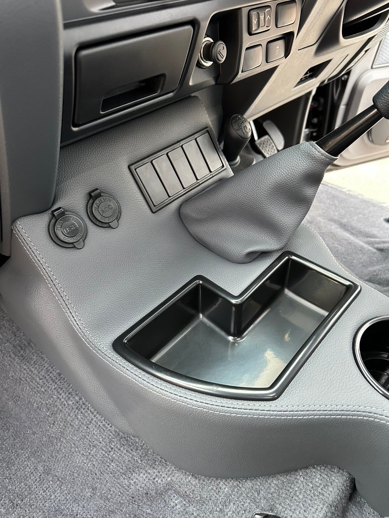 Original Floor Console - Charging Sockets and (5) Rocker Switch Panel