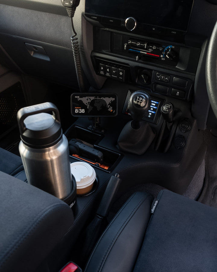 Premium Floor Console - Charging Sockets & Scan Gauge III