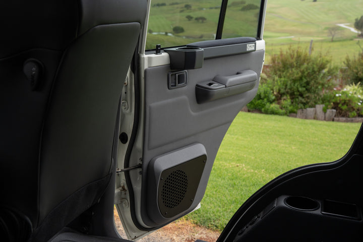 Premium Front Door Speaker Pods + Optional Door Trims with 3D Moulding