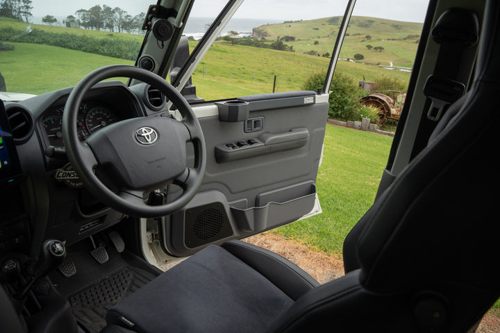 Premium Front Door Speaker Pods + Optional Door Trims with 3D Moulding