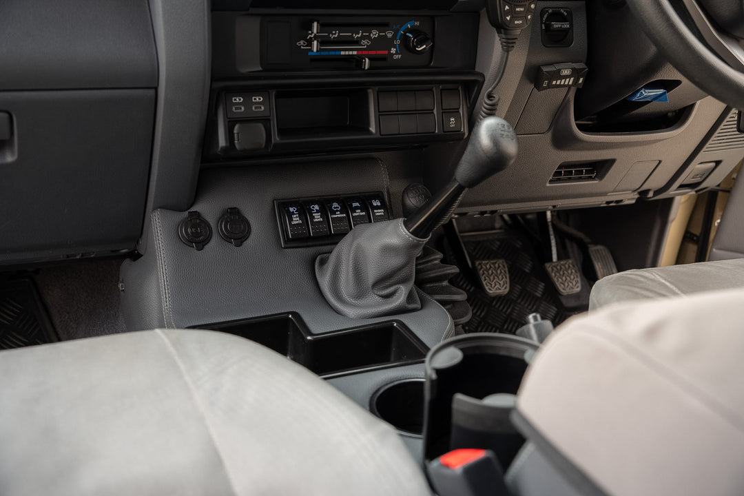 Original Floor Console - Charging Sockets and (5) Rocker Switch Panel | TroopCarrier