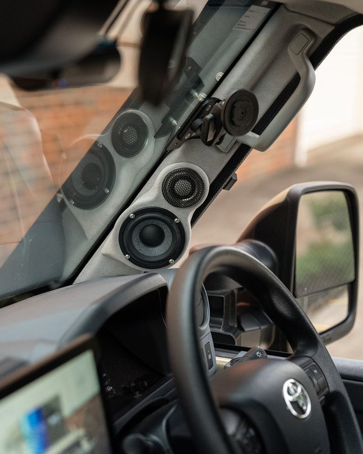 70 Series : 3-Way A-Pillar Speaker Pods