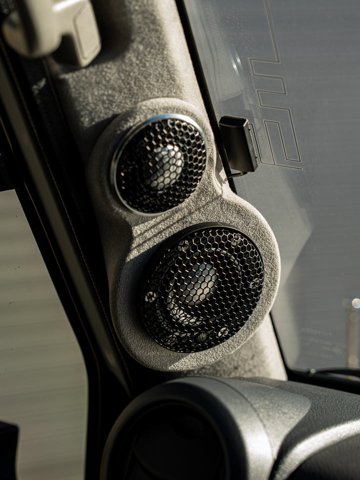 3-way A-Pillar Speaker Pods 70 Series LandCruiser (Tweeter + Midrange)