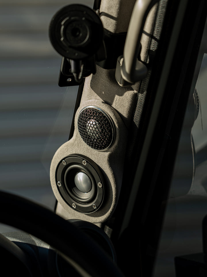 3-way A-Pillar Speaker Pods 70 Series LandCruiser (Tweeter + Midrange)