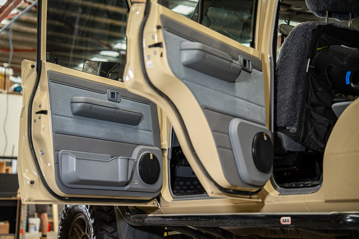 Original Front Speaker Door Pods + Optional Plain Door Trims (no 3D moulding)