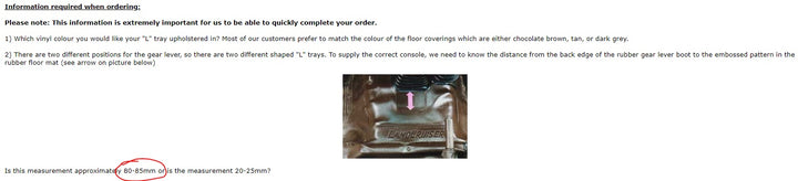 L Floor Tray