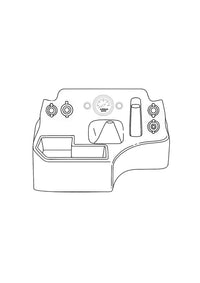 Premium  Floor Console - Charging Sockets & Airbag Man Provision | TroopCarrier