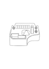 Premium Floor Console - USB and (7) Rocker Switch Panel | TroopCarrier