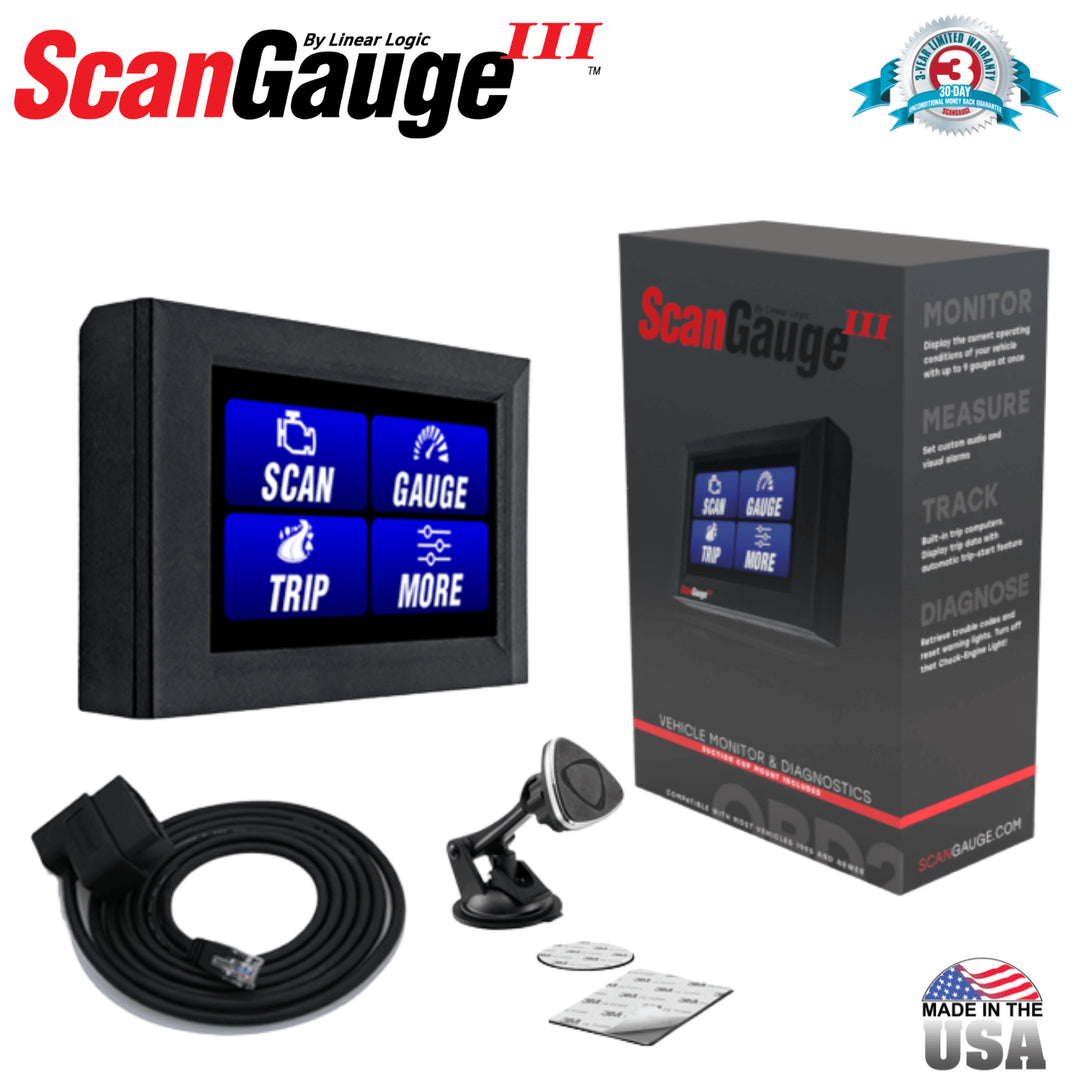 ScanGauge-III – Advanced OBD2 Digital Gauge & Trip Computer