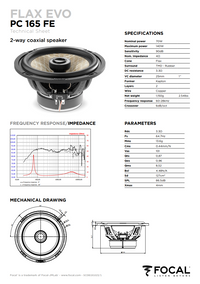 Focal Flax Evo PC 165 FE – 6.5" 2-Way Coaxial Speakers