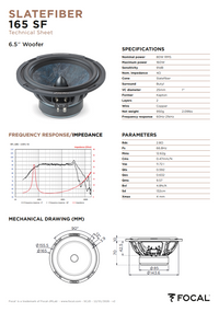 Focal 165 SF – 6.5" Component Speakers
