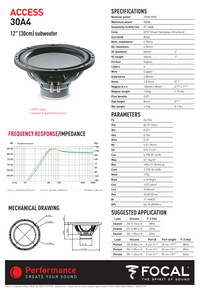 Focal Access SUB 30 A4 – 12" Subwoofer