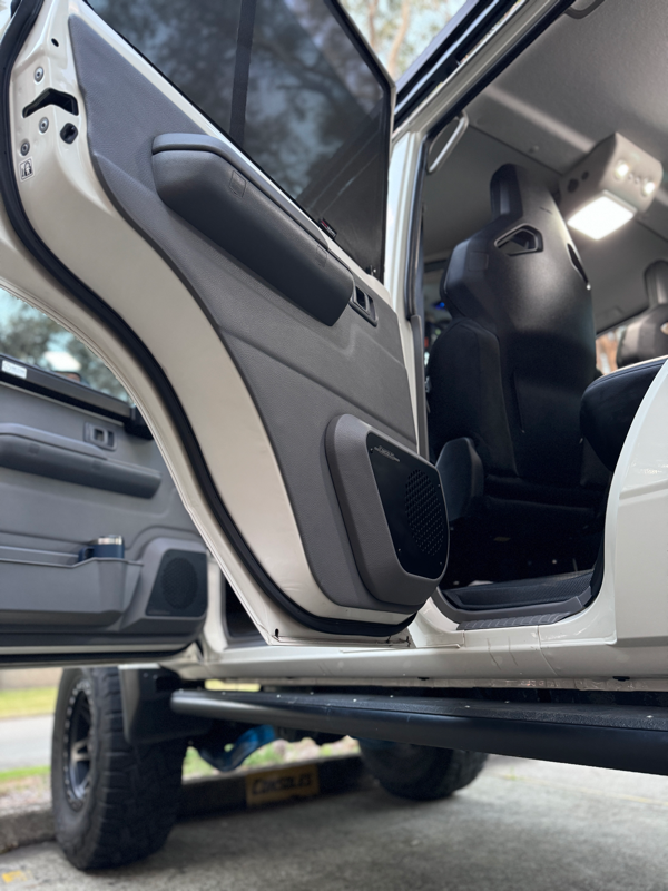 Rear 3D Door Trims with Premium Speaker Door Pods